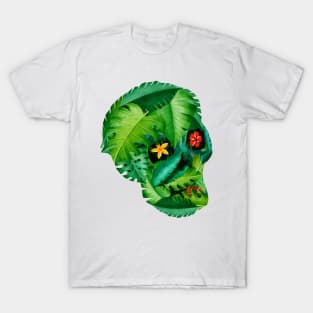 Plant Phrenology Skull - deadly bloom T-Shirt